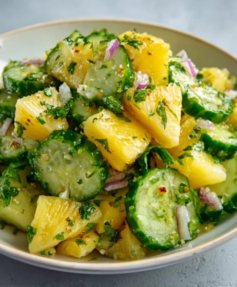Refreshing Pineapple Cucumber Salad Recipe