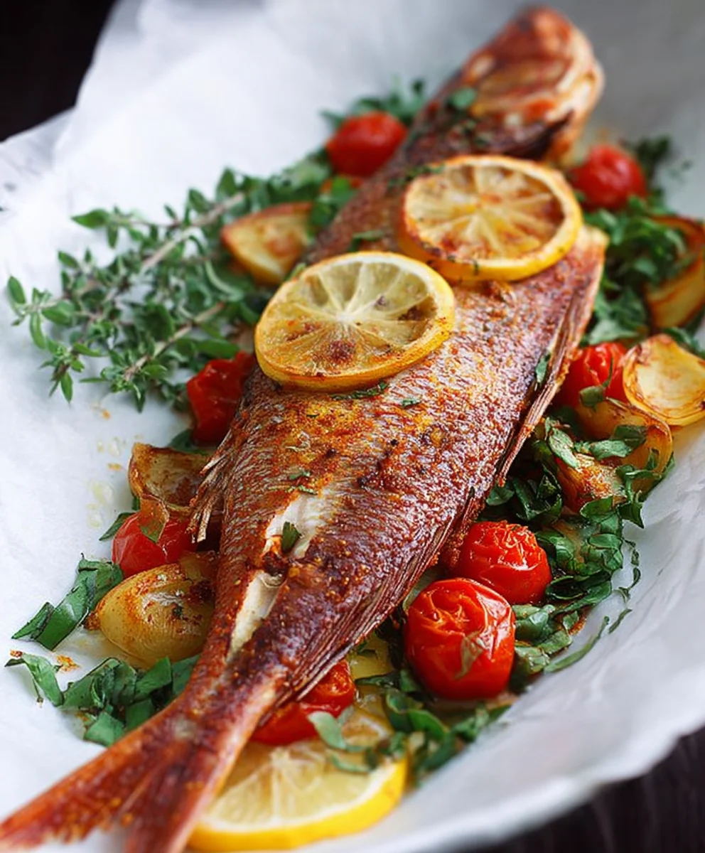 Oven-Baked Whole Yellowtail Snapper Recipe-Easy & Delicious