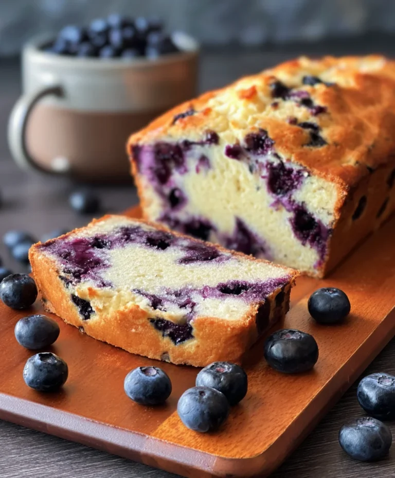 Blueberry Cream Cheese Bread-Easy Quick Bread Recipe