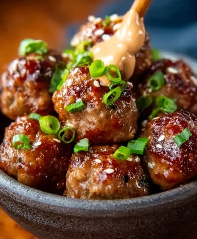 Korean BBQ Beef Meatballs Spicy Mayo Easy Recipe