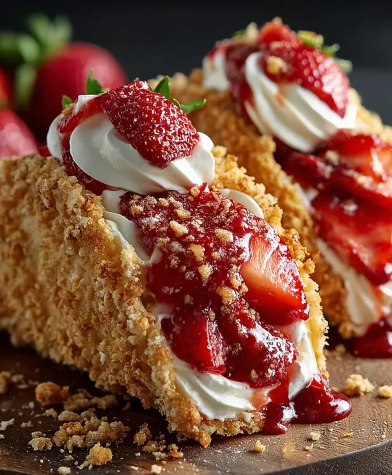 Strawberry Crunch Cheesecake Tacos-Easy Sweet Treat