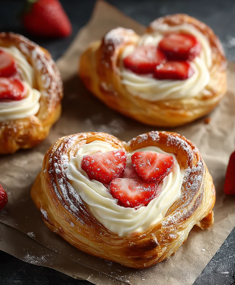 Easy Strawberry Cream Danish Recipe