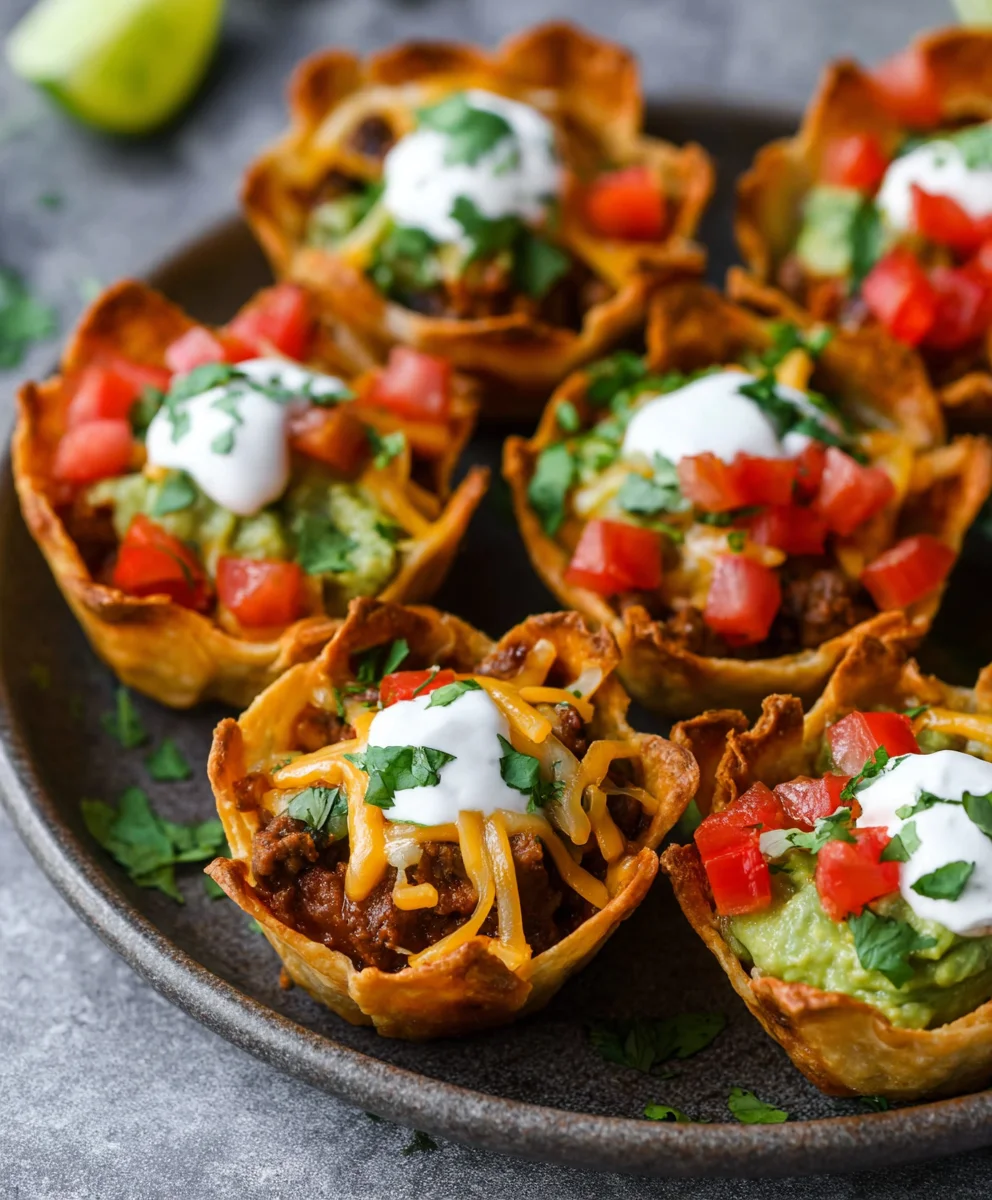 Easy Beef Taco Cups - Quick & Delicious Recipe