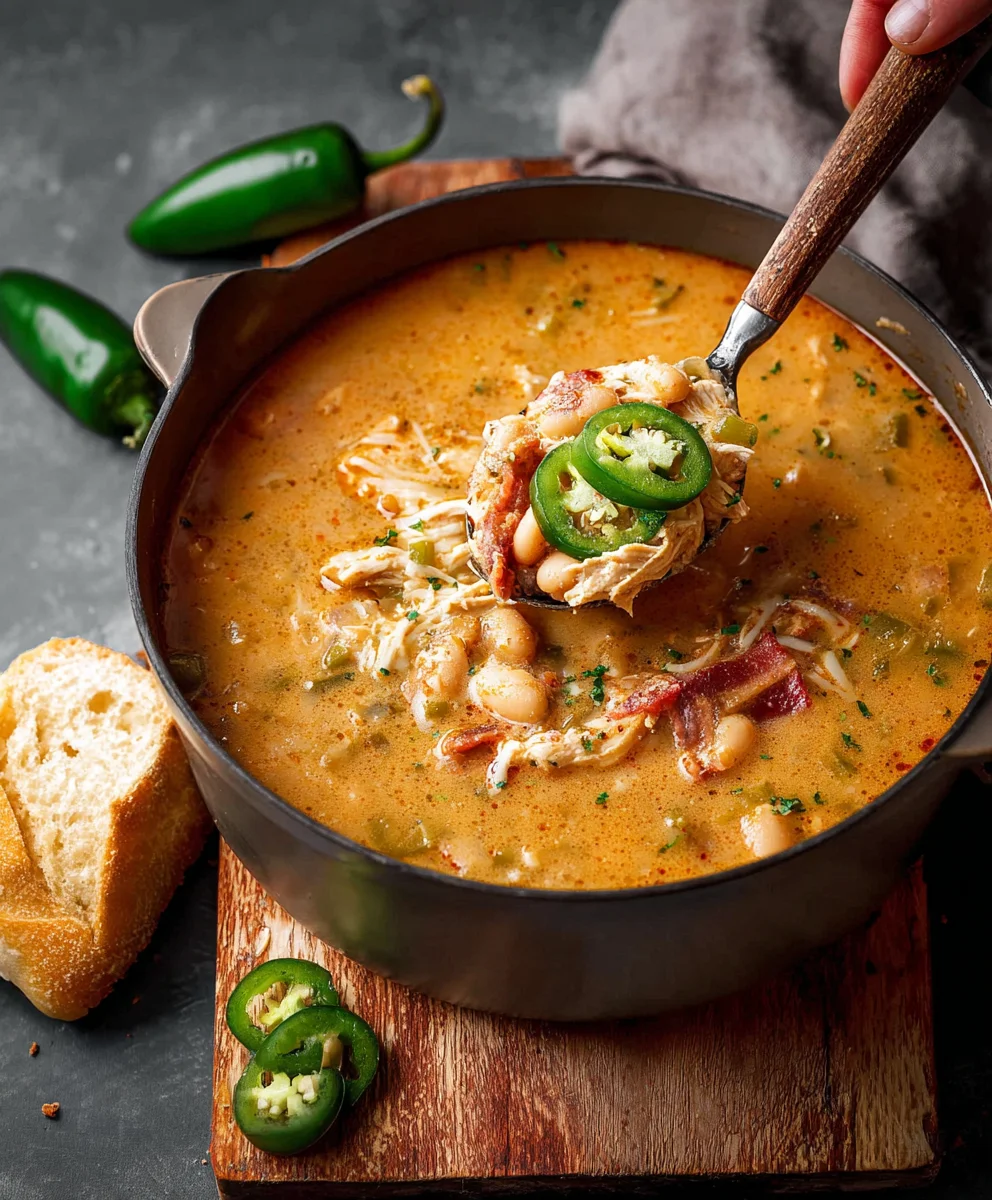 Spicy Cajun White Chicken Chili Recipe-Flavorful & Easy