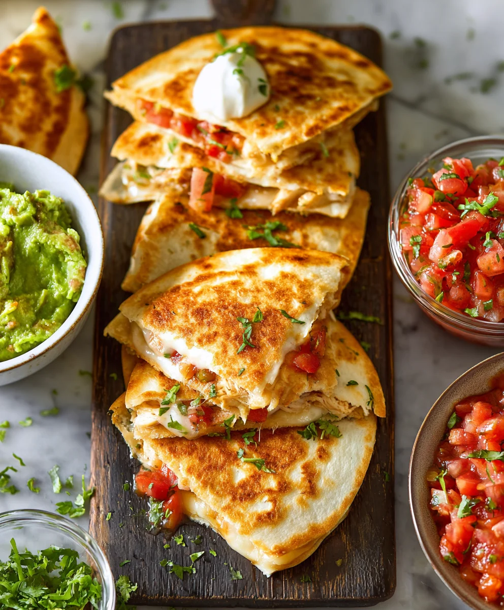 Easy Mini Chicken Quesadillas- Quick & Delicious Snack