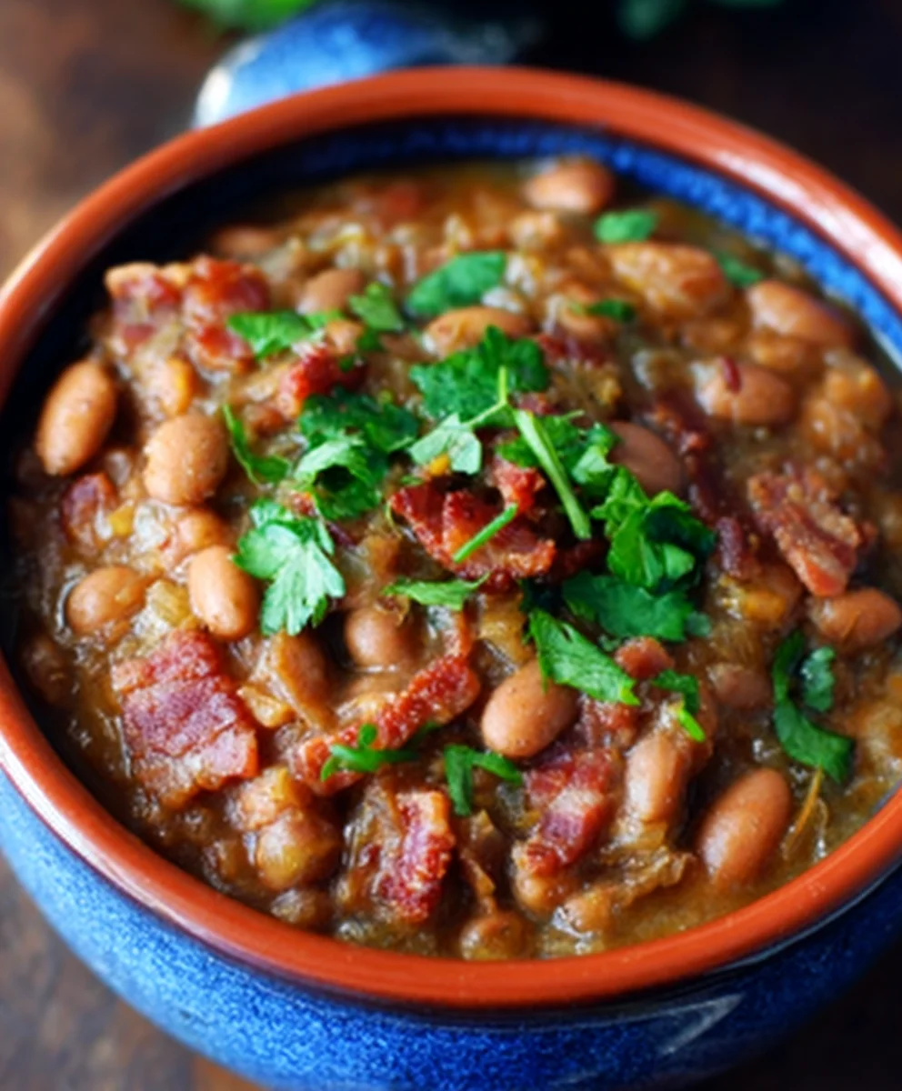 Frijoles Charros-Spicy Mexican Pinto Beans with Beef