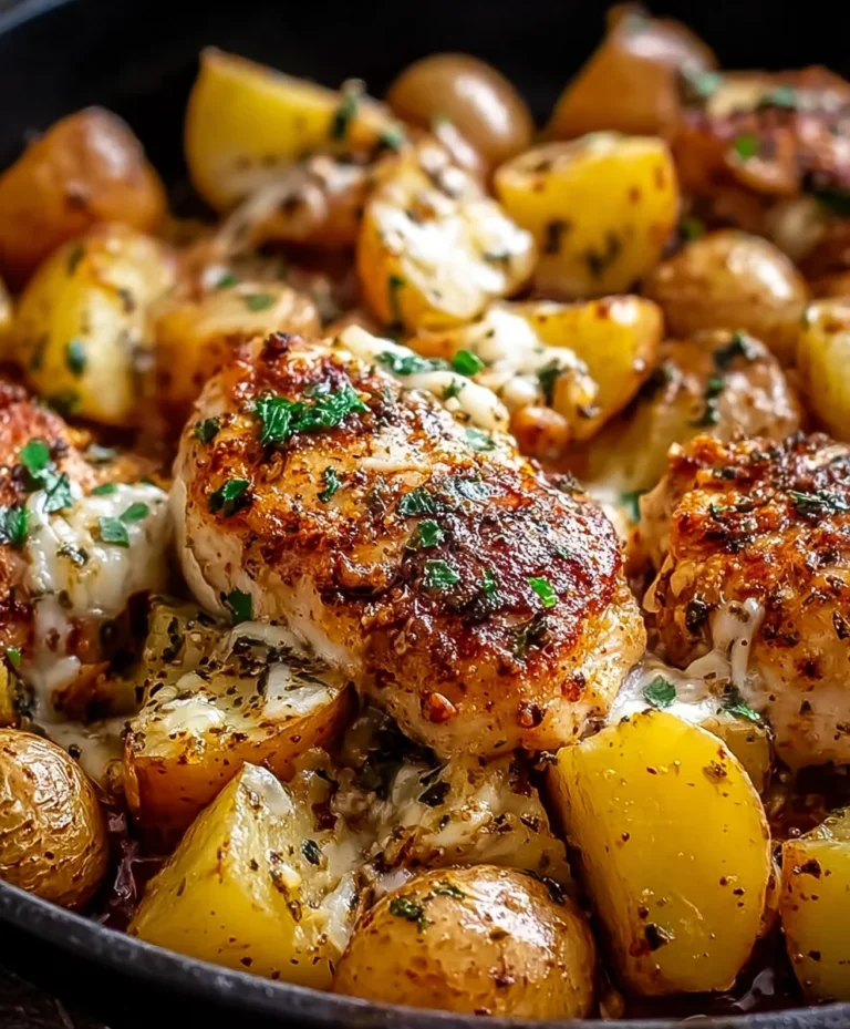 Garlic Parmesan Chicken Potatoes Recipe