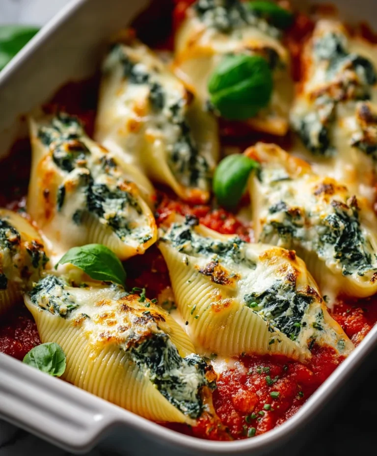 Spinach Ricotta Stuffed Shells- Easy Comfort Food