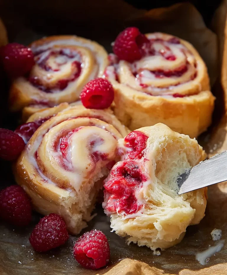 Brioche Raspberry Lemon Rolls-Sweet Citrus Twist