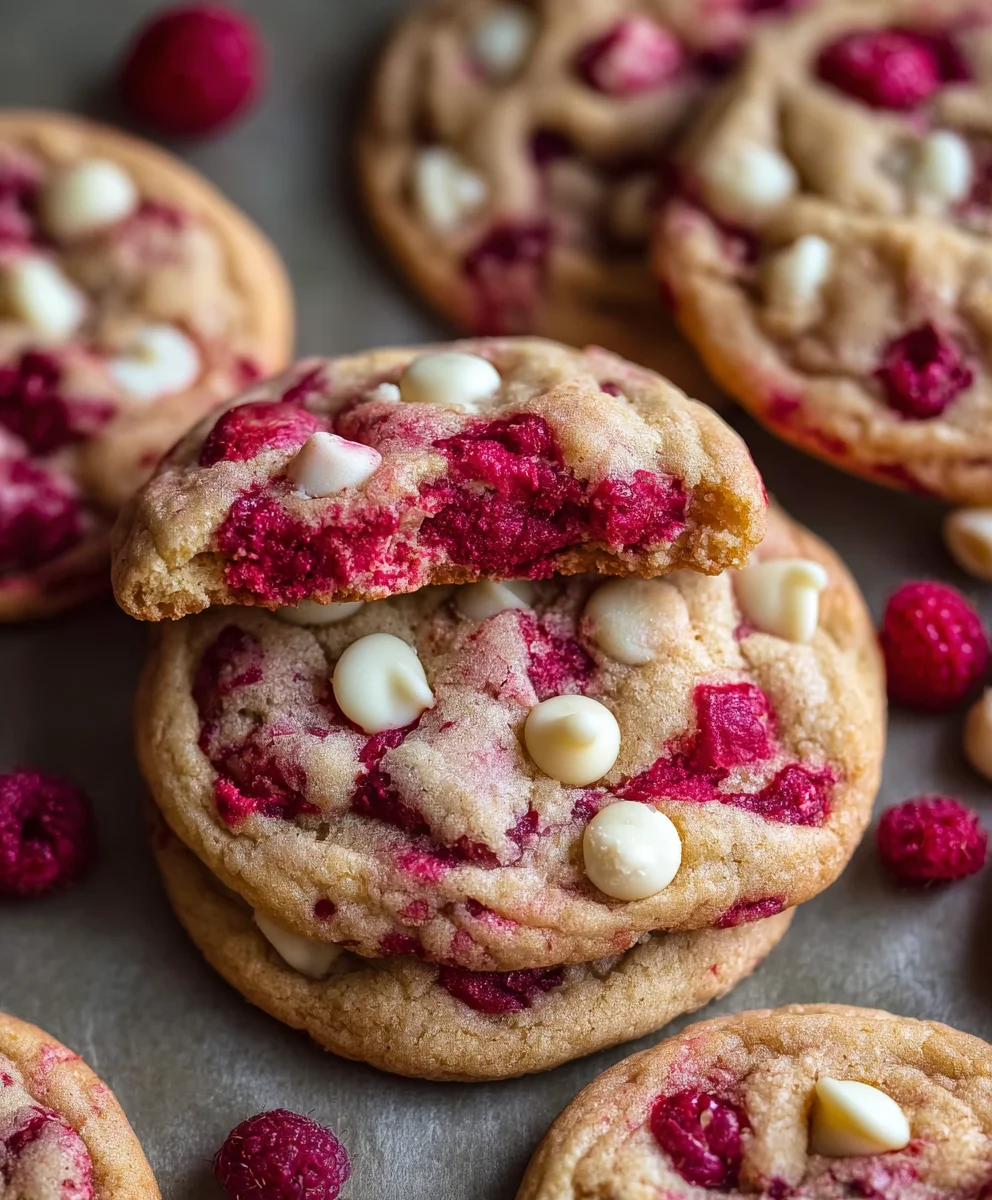 Raspberry White Chocolate Cookies-Perfect Treat