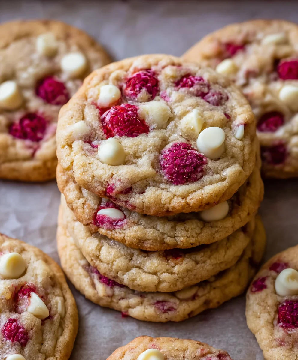 Raspberry White Chocolate Cookies-Perfect Treat