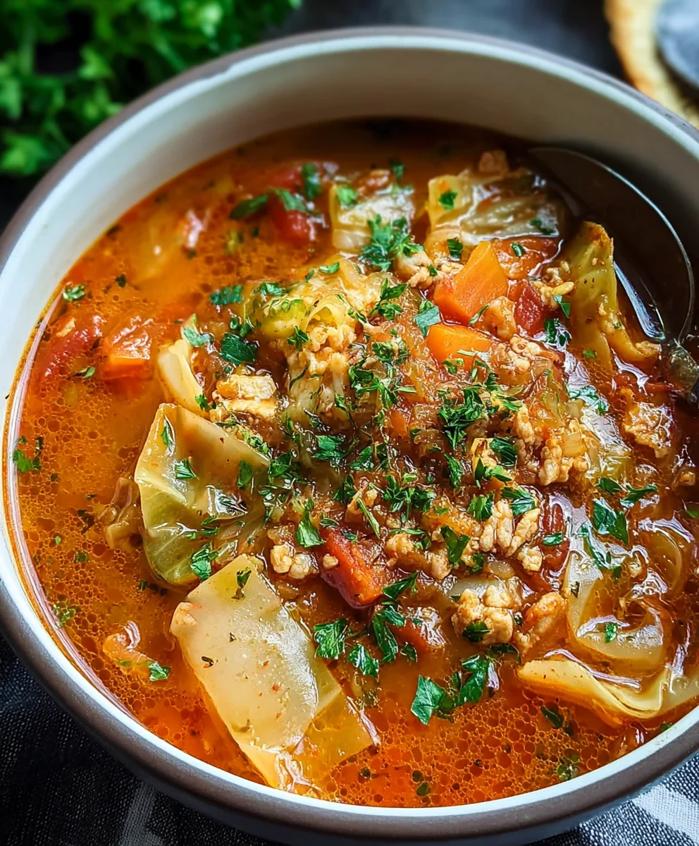 Hearty Cabbage Roll Soup - Easy Beef & Non-Non-Non-Alcoholic Alternativeic Recipe
