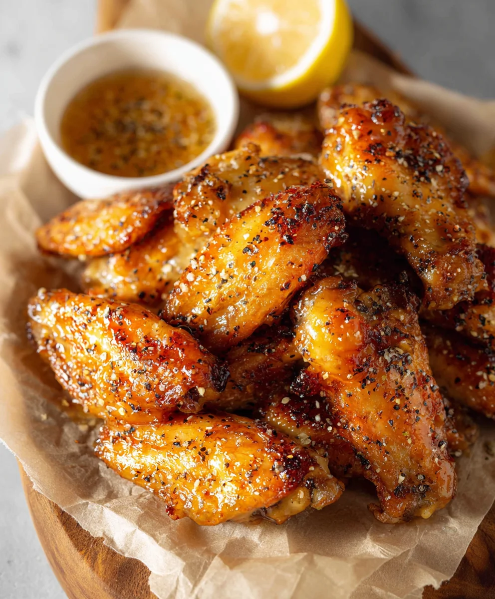 Honey Lemon Pepper Beef Wings Recipe