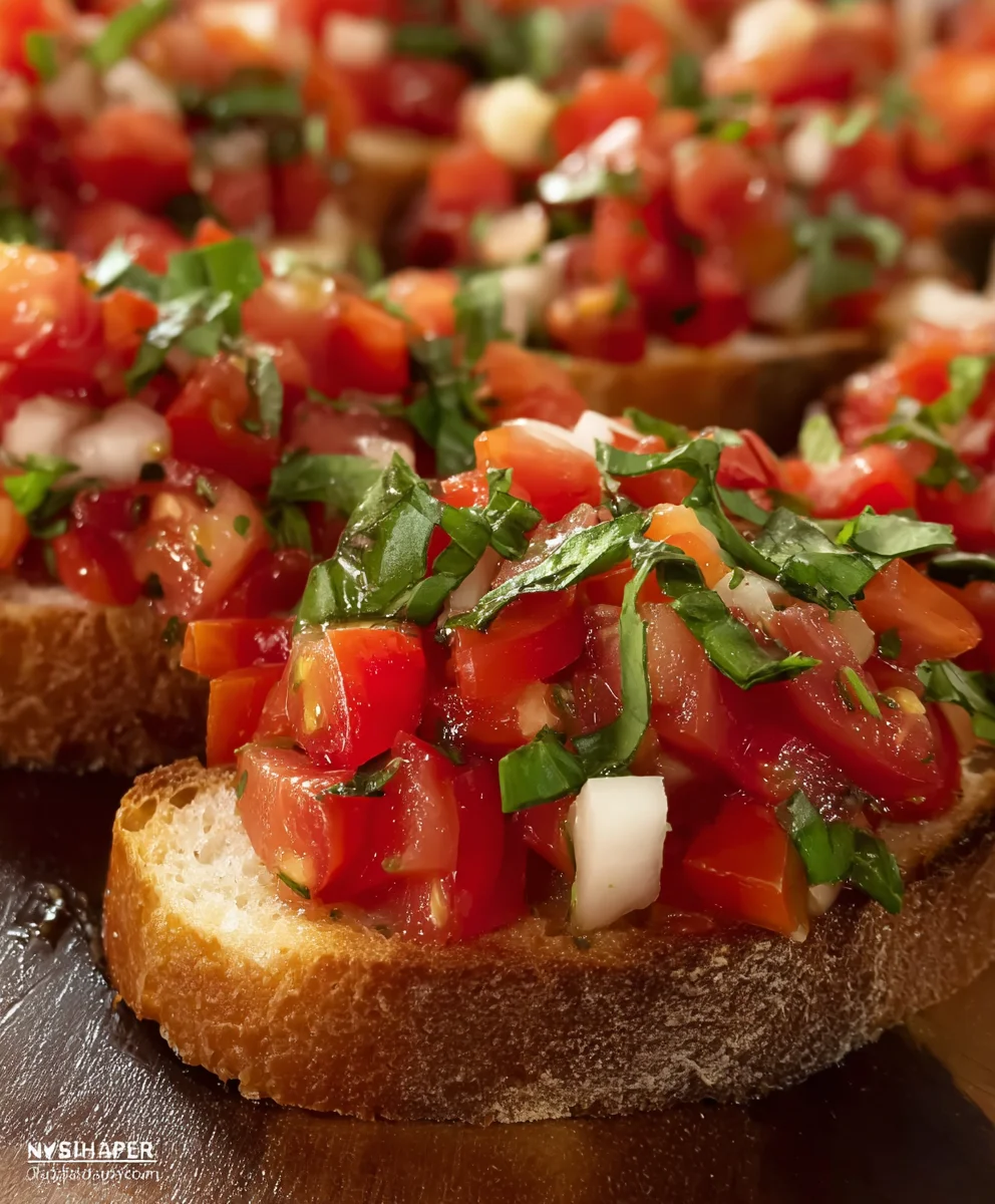 Best Tomato Bruschetta Recipe-Easy Appetizer