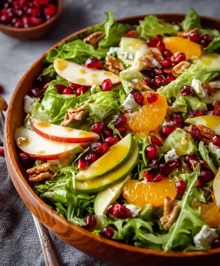 Juicy Christmas Salad Honey Mustard Dressing Delight