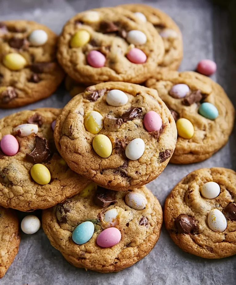 Thick Chocolate Chip Mini Egg Cookies – Easy Recipe
