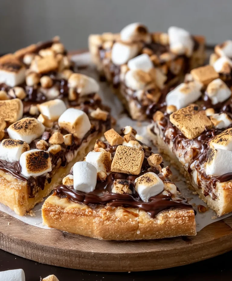 Easy S’mores Pizza Recipe- Decadent Dessert Pizza