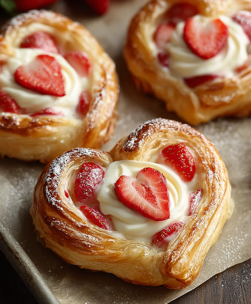 Easy Strawberry Cream Danish Recipe