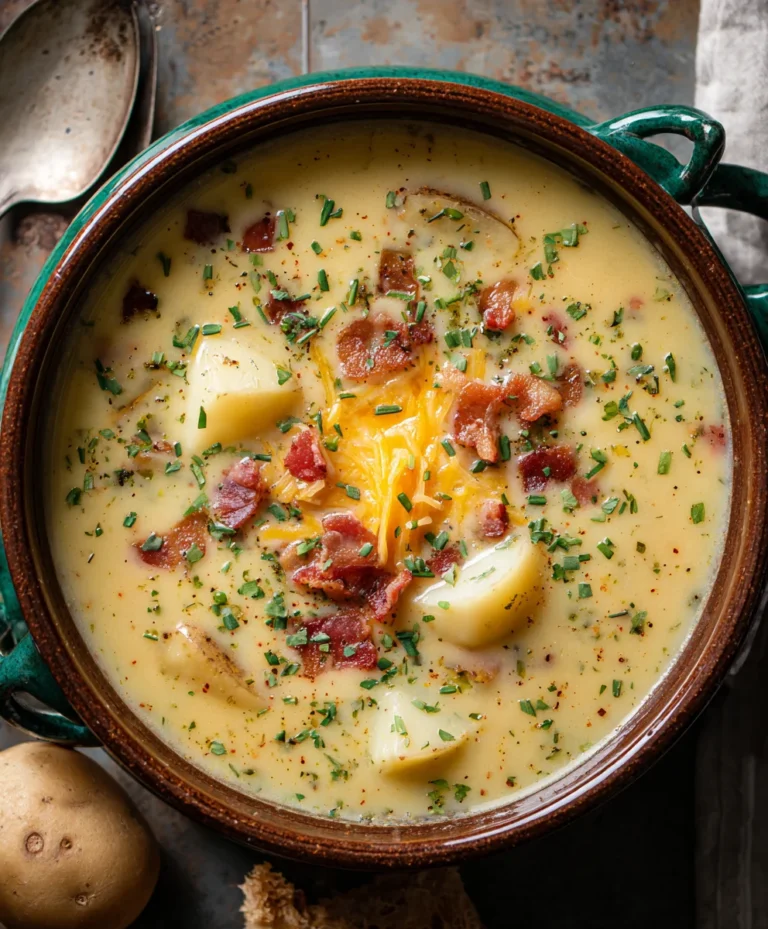 Outback Potato Soup-Creamy Beefy Comfort Food