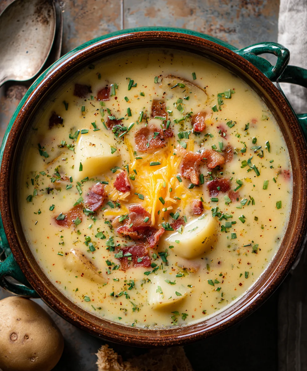 Outback Potato Soup-Creamy Beefy Comfort Food