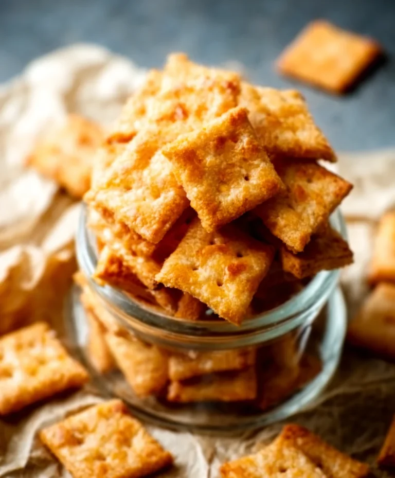Cheesy Sourdough Crackers – Crispy Homemade Treats