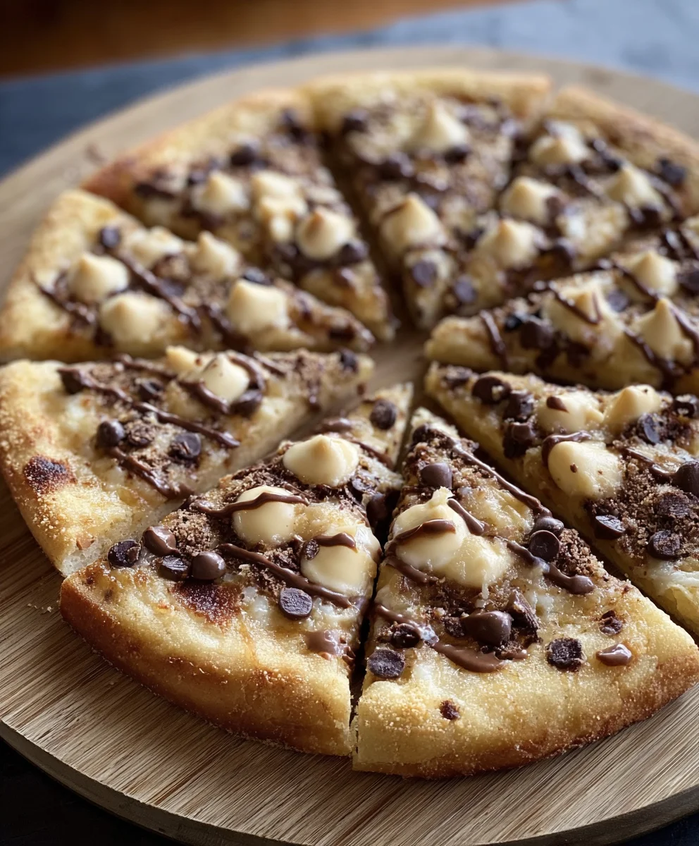 Easy Chocolate Chip Dessert Pizza Recipe-Family Favorite