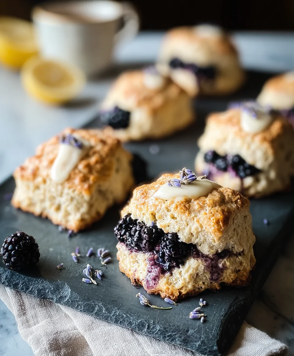 Blackberry Lavender Scones-Delightful Fresh Baked Treats