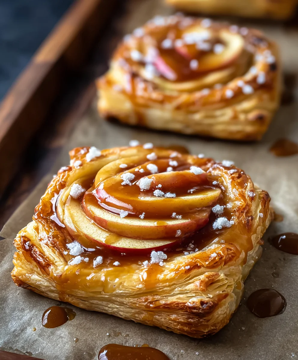 Caramel Apple Puff Pastries-Easy Fall Treat