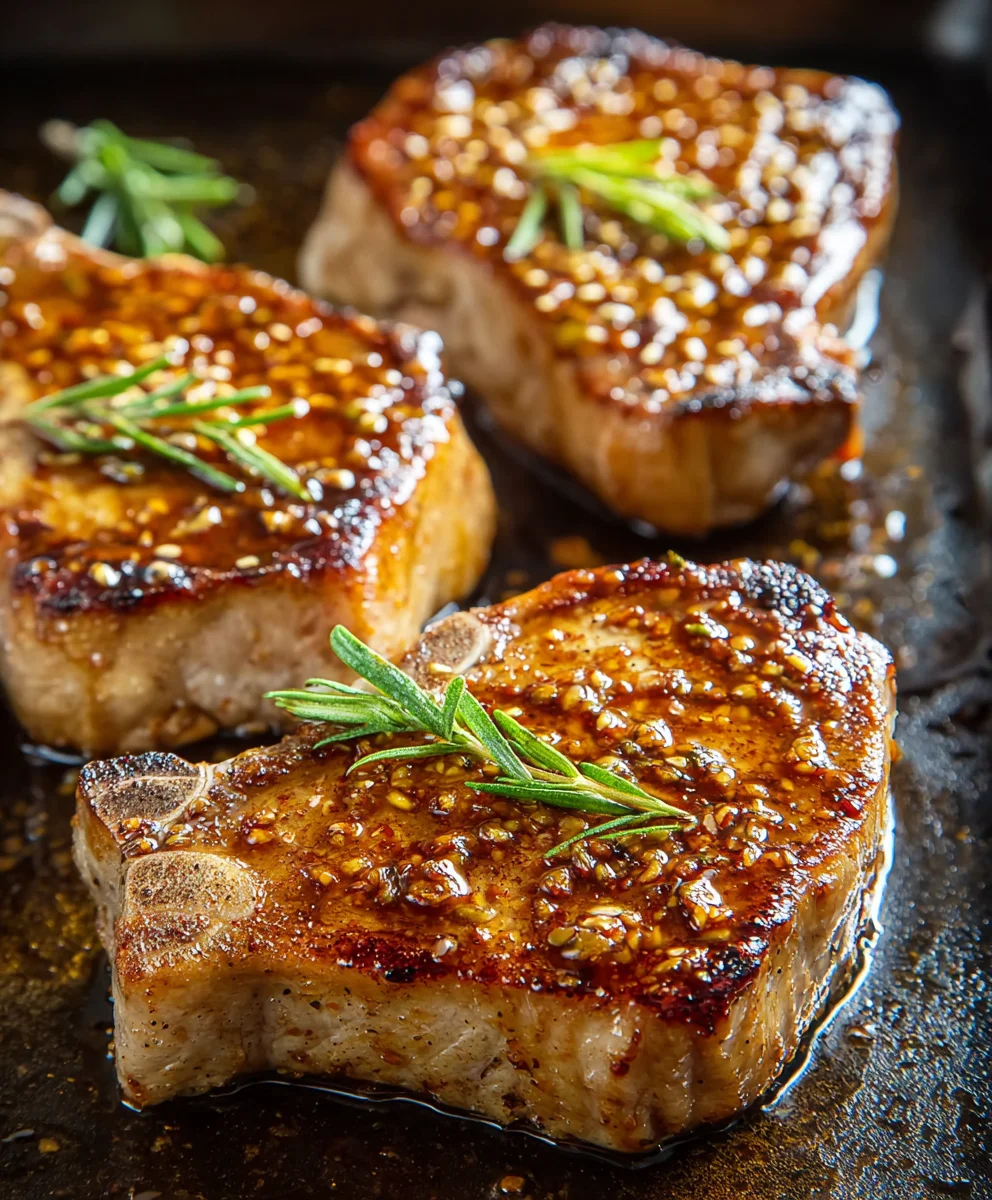 Easy Honey Mustard Beef Chops - Oven Baked