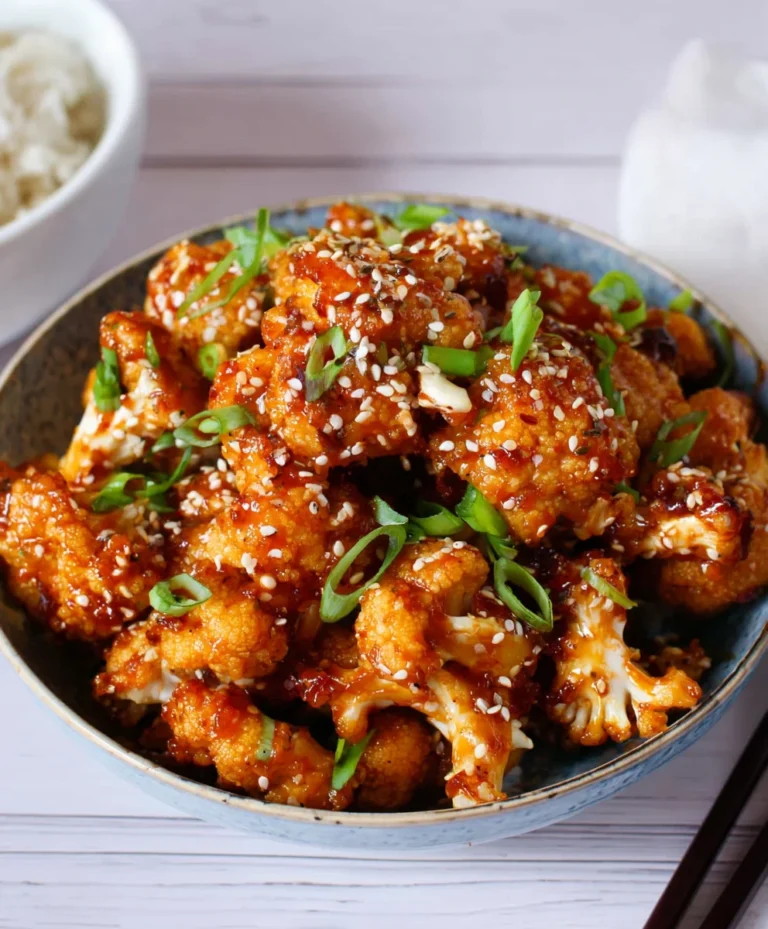 Sticky Sesame Cauliflower- Easy Flavorful Side Dish