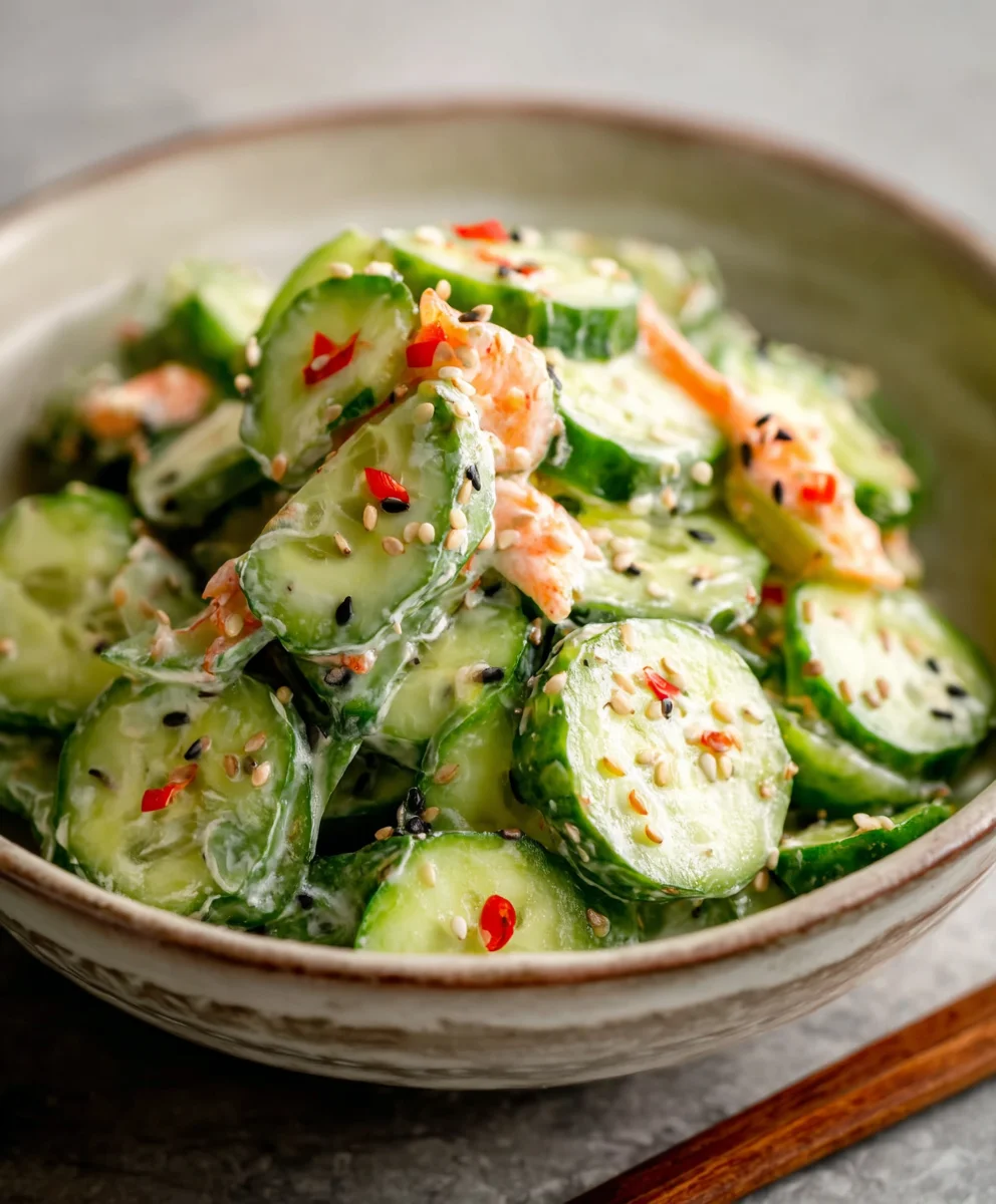 Easy California Roll Cucumber Salad-Fresh & Quick