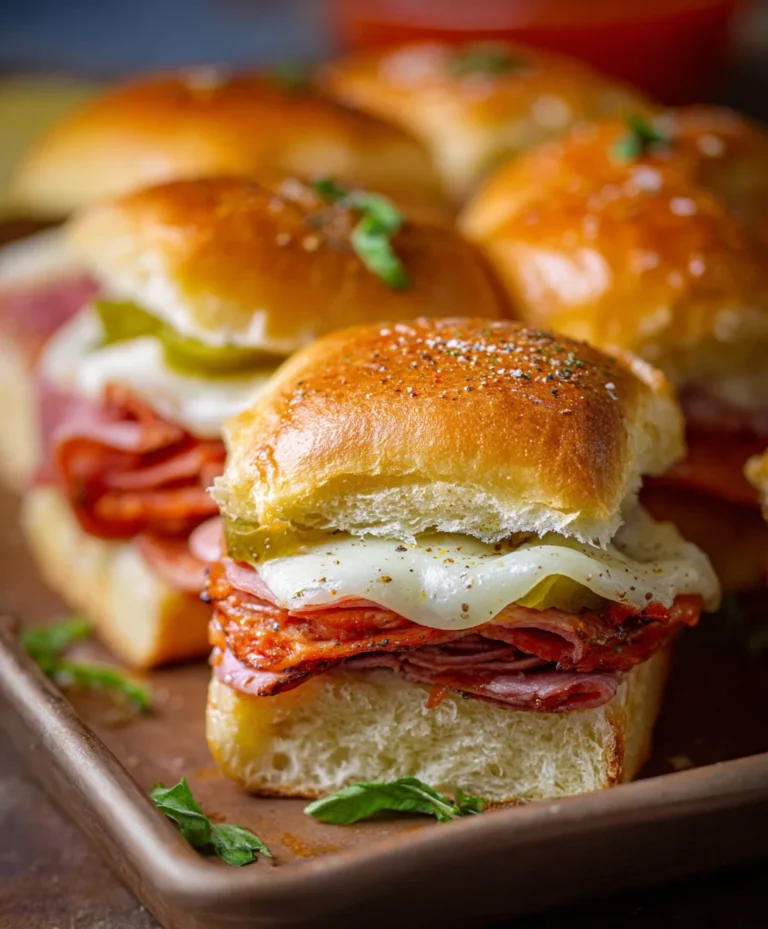 Hot Beef Sub Sliders – Easy Appetizer Recipe
