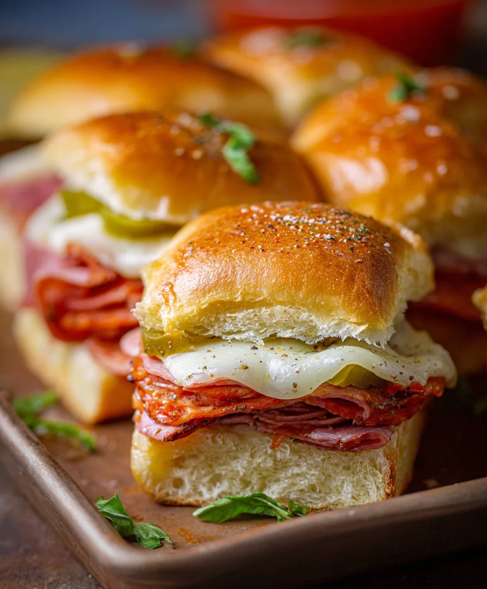 Hot Beef Sub Sliders - Easy Appetizer Recipe