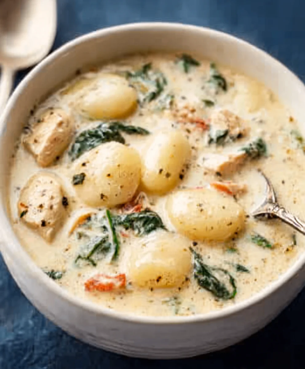 Olive Garden Chicken Gnocchi Soup Recipe-Taste Perfection