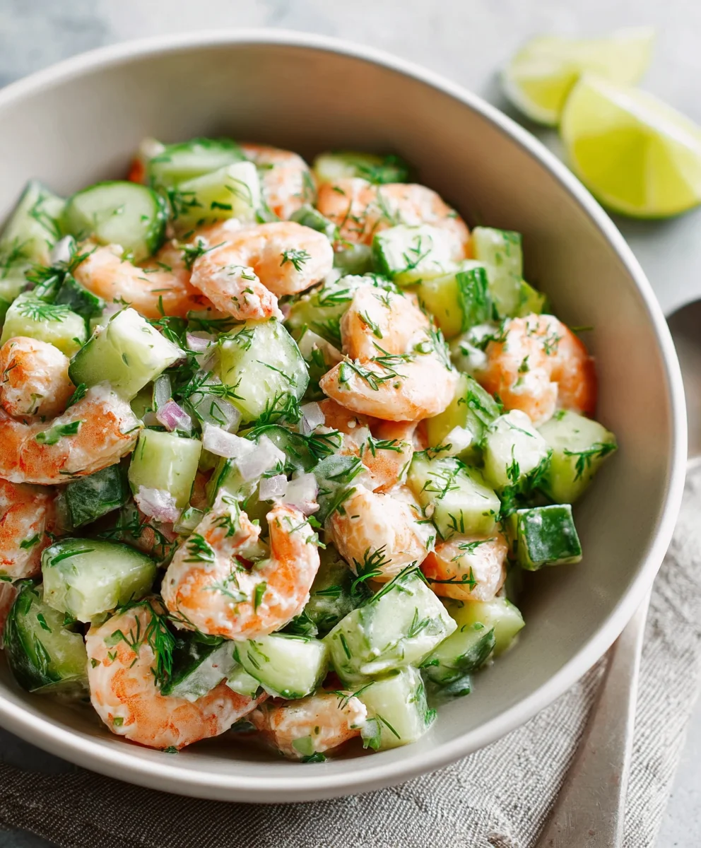 Refreshing Cucumber Shrimp Salad Recipe-Easy & Delicious