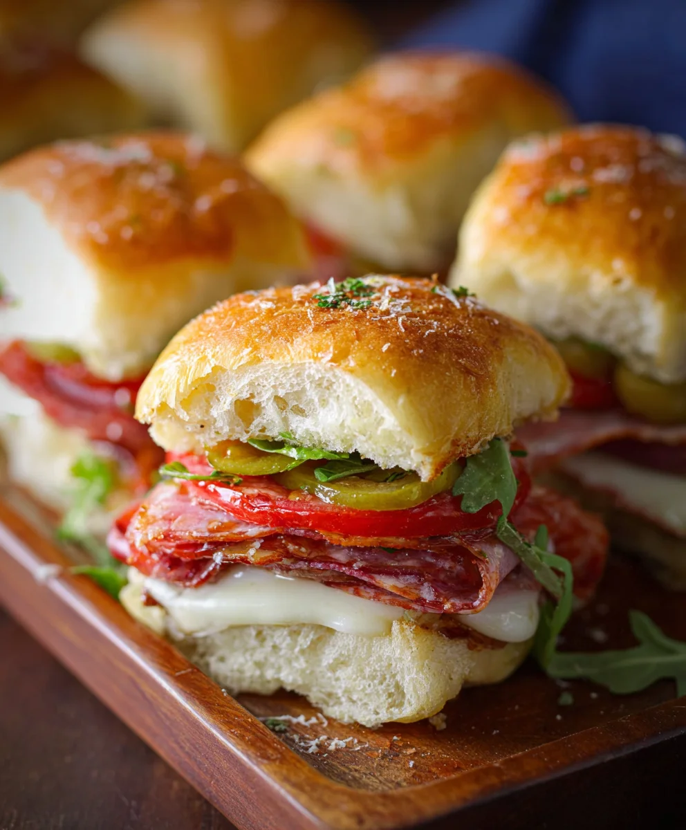 Hot Beef Sub Sliders - Easy Appetizer Recipe