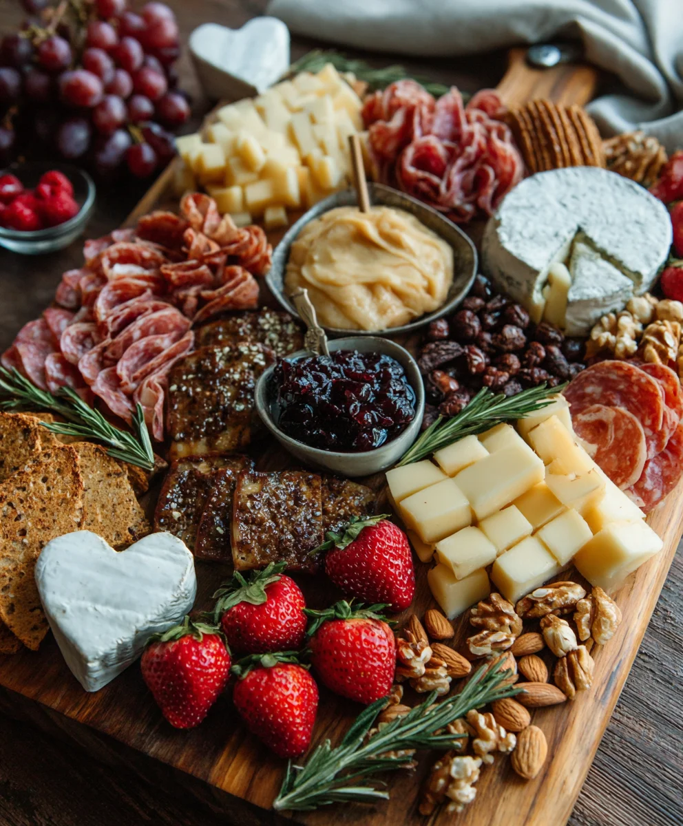 Easy Vnon-alcoholic alentine's Non-Non-Alcoholic Alternative Charcuterie Board
