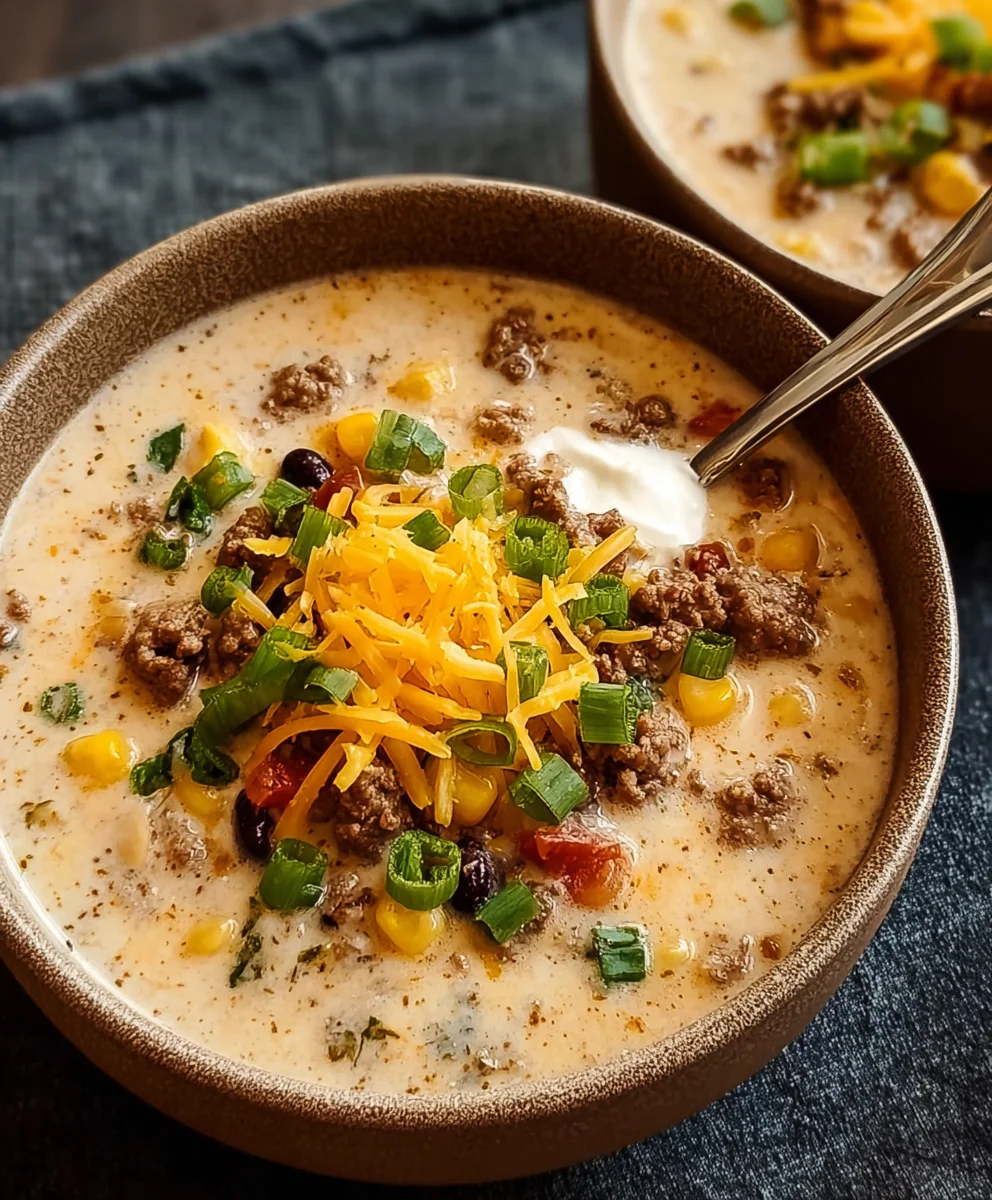 Creamy Cowboy Soup - Easy Weeknight Beef Delight