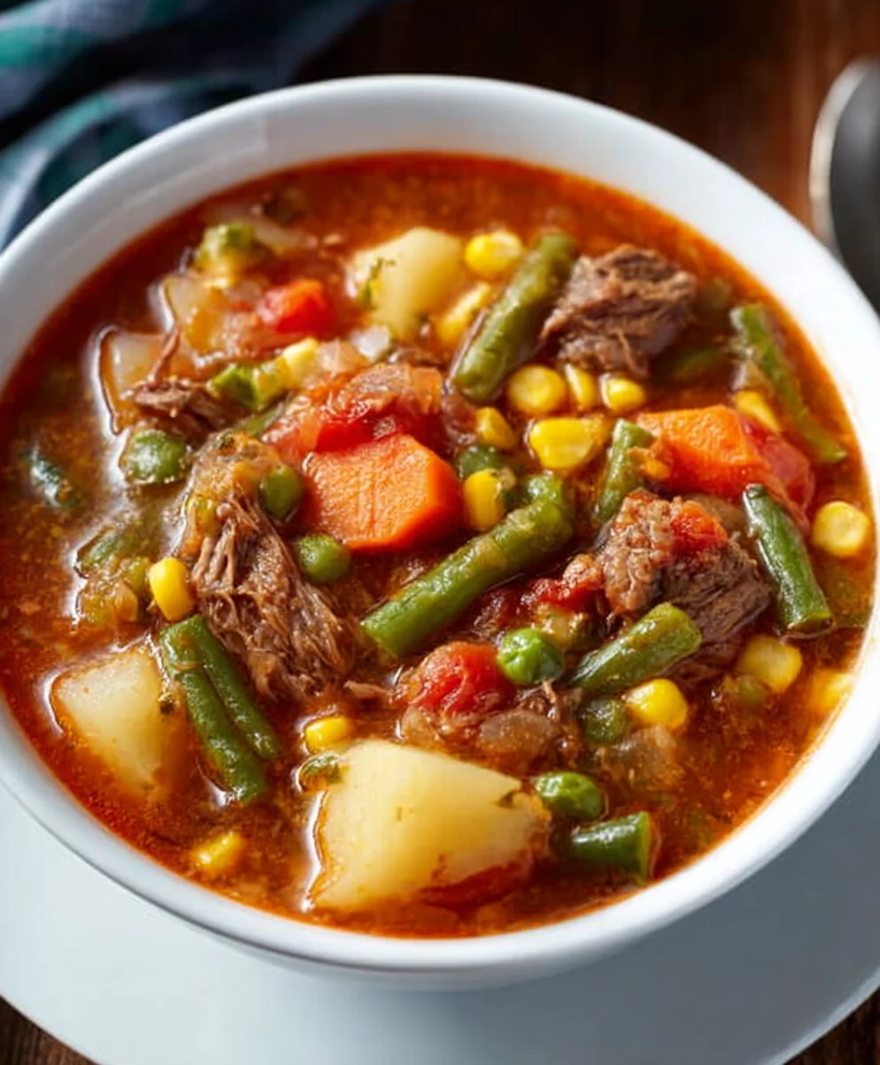 Easy Vegetable Soup - Hearty & Healthy Homemade Meal