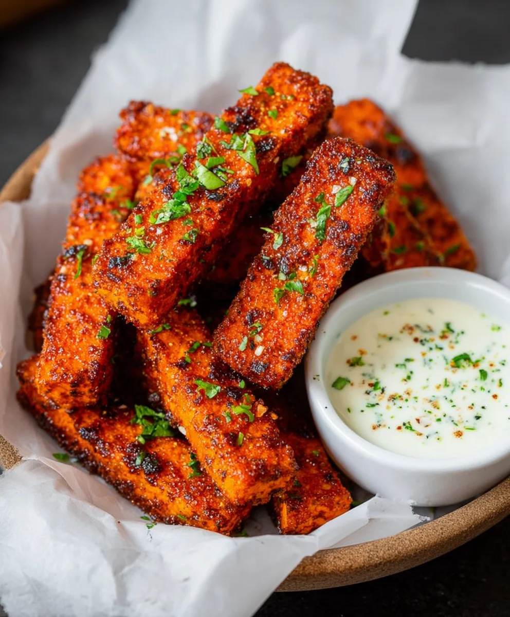 Crispy Baked Tofu Buffalo Wings Easy Recipe