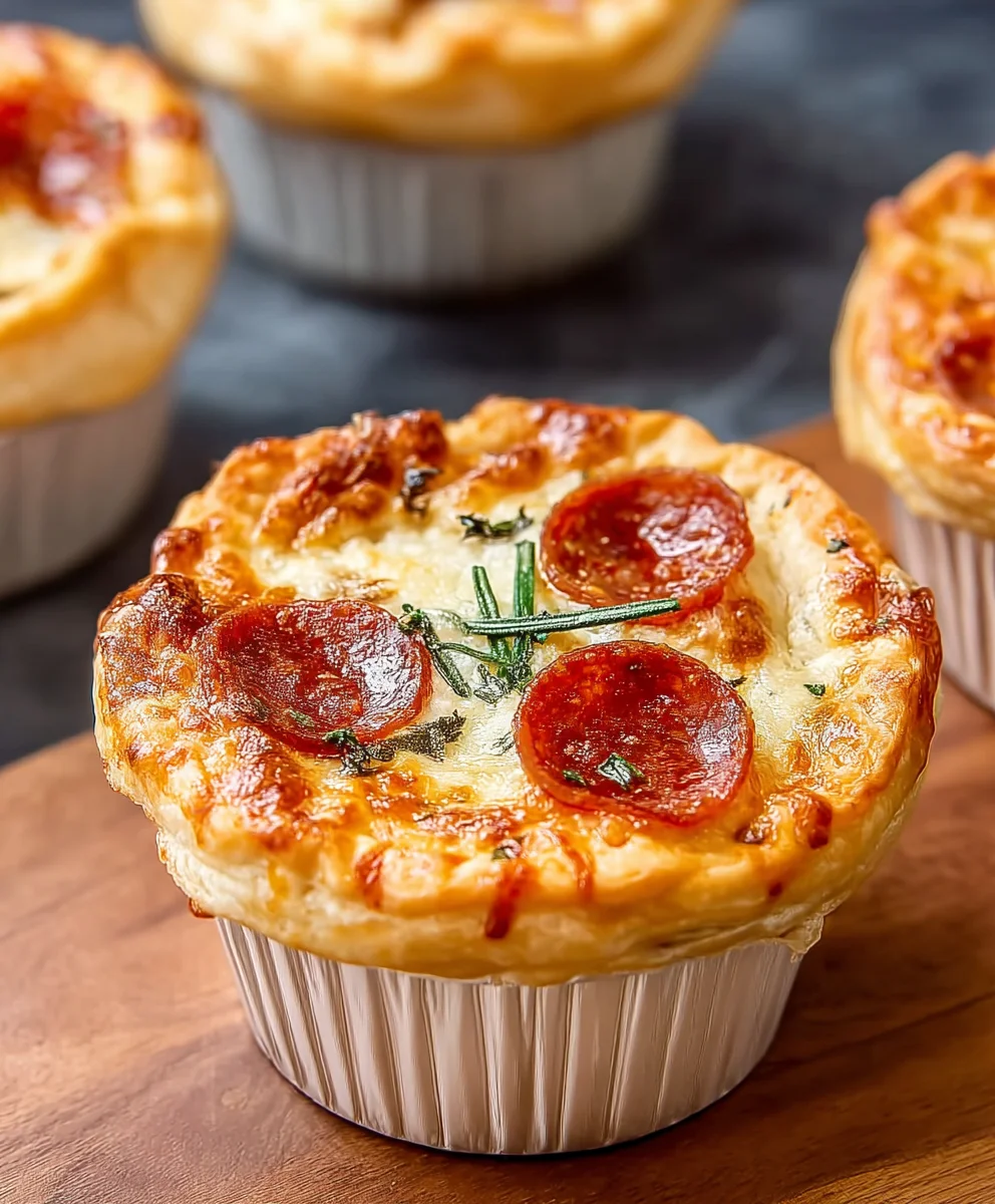 Mini Pizza Pot Pies - Easy Beef & Cheesy Dinner
