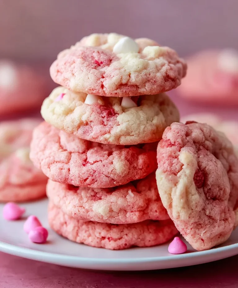 Easy Strawberry Cake Mix Cookies – Quick & Delicious