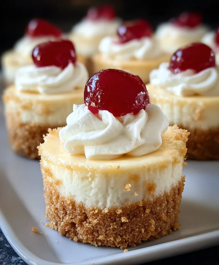 Super Easy Mini Cheesecakes Vanilla Wafer Crust