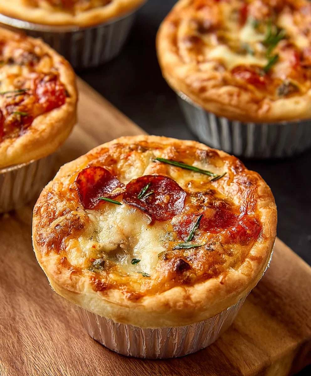 Mini Pizza Pot Pies - Easy Beef & Cheesy Dinner