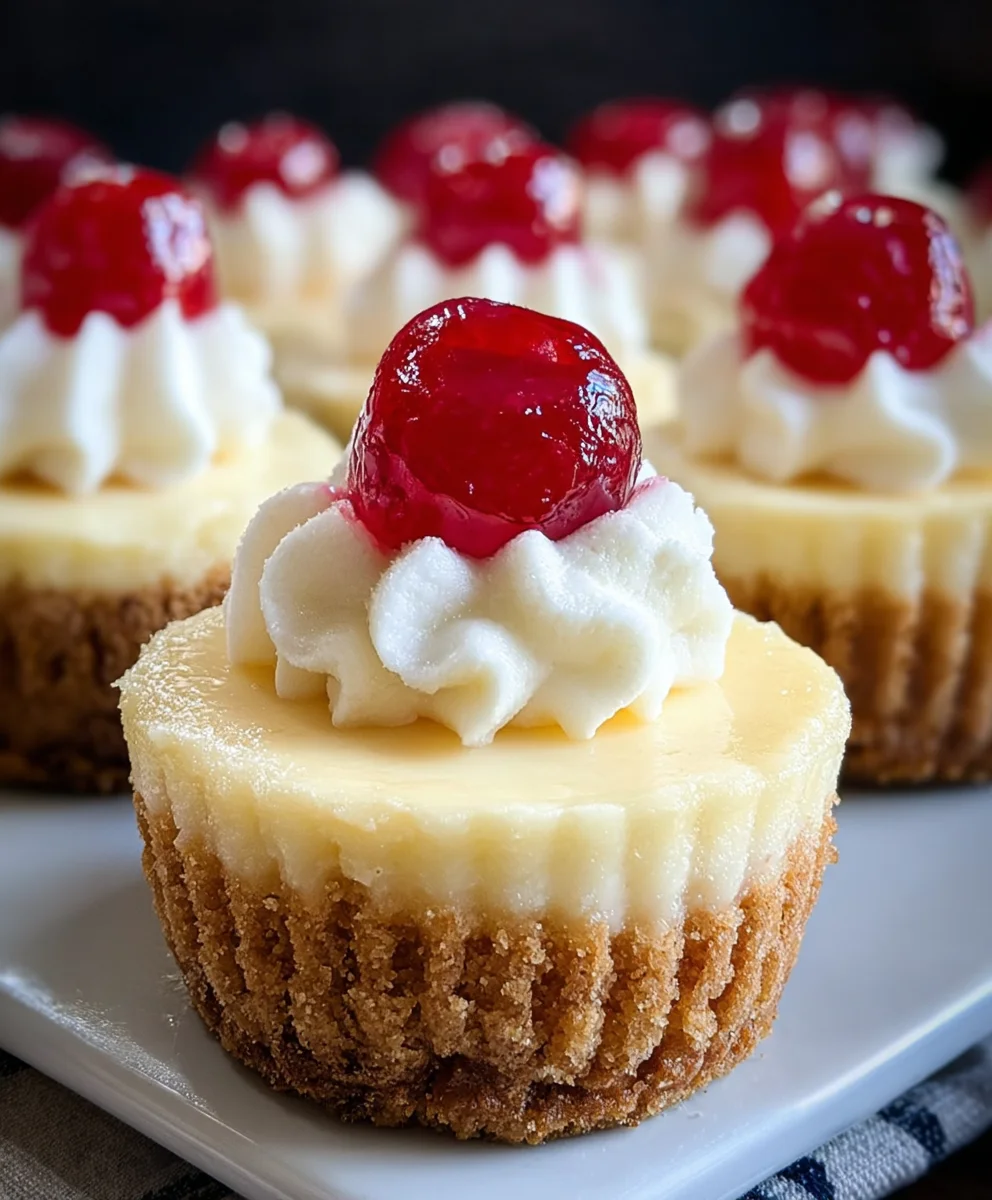 Super Easy Mini Cheesecakes Vanilla Wafer Crust