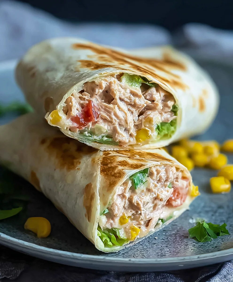 Quick Tuna Melt Wrap Recipe Easy Meal