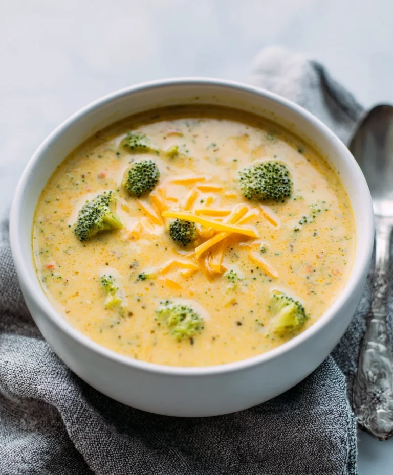 Creamy Cheddar Broccoli Soup-Easy & Delicious Recipe
