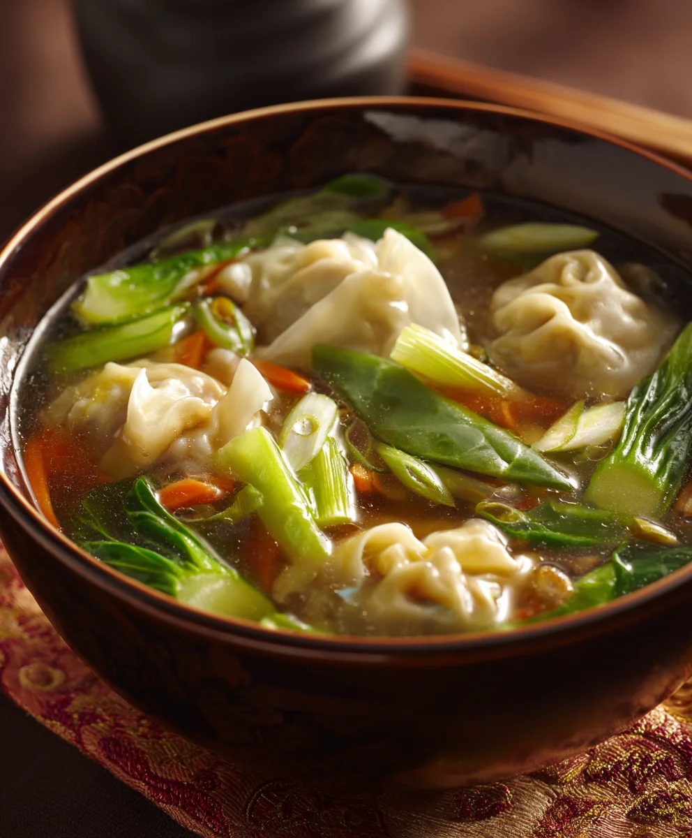 Easy Beef Wonton Soup Recipe-Quick & Comforting