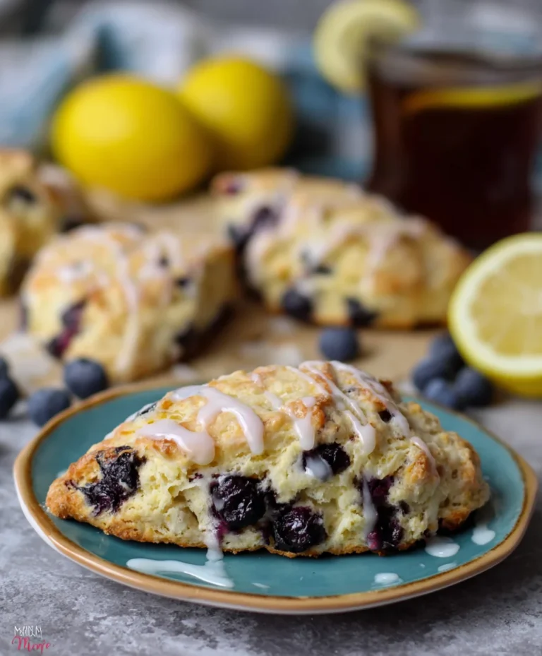 Sourdough Discard Blueberry Lemon Scones – Easy Recipe