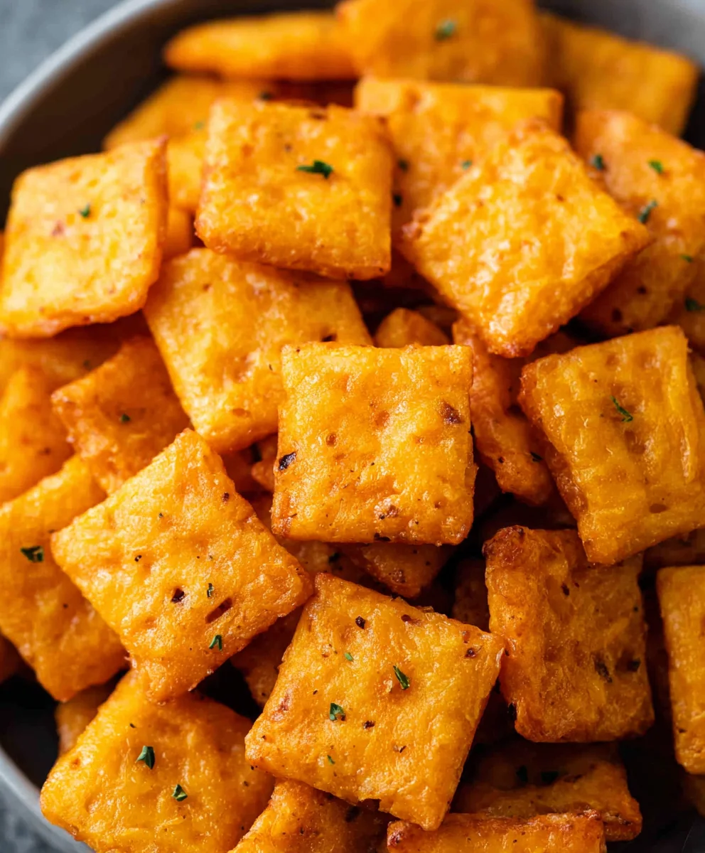 Homemade Cheez Its-Crispy Cheesy Snack Perfection